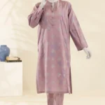 PRINTED WOMEN STITCHED 2PC SUIT - TEA PINK